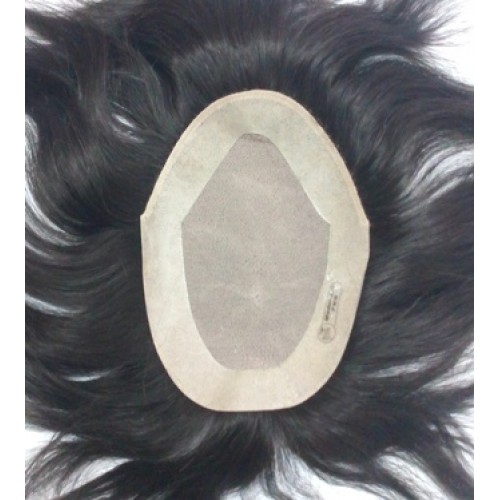 Silk skin base Mens Toupee/ Gents Wig 11"x9"